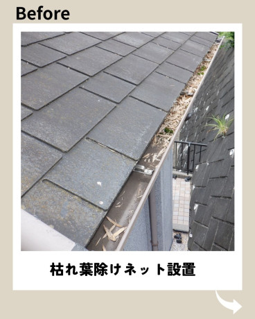 神奈川県横浜市戸塚区 K様邸 【関西ペイント】枯れ葉除けネット設置前 神奈川県横浜市戸塚区 K様邸 【関西ペイント】枯れ葉除けネット設置前