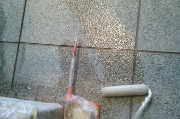 神奈川県横浜市都筑区 C様邸 【菊水化学工業】外壁塗装のクリヤー下塗り工程