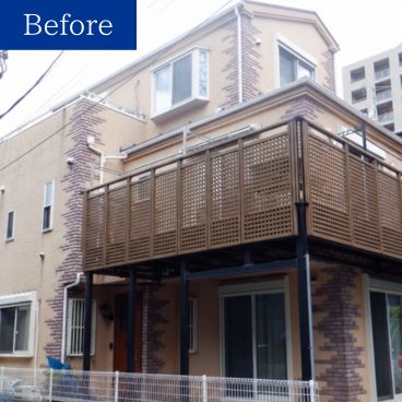 神奈川県横浜市鶴見区 M様邸 【関西ペイント】外壁塗装施工前