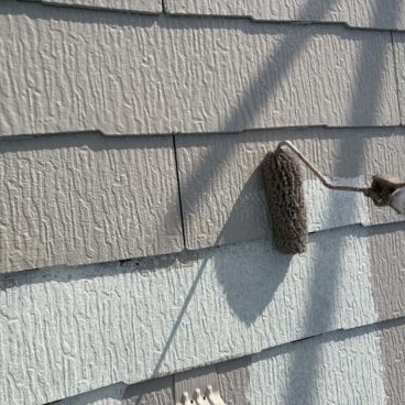 屋根塗装の中塗り｜横浜市緑区 T様邸