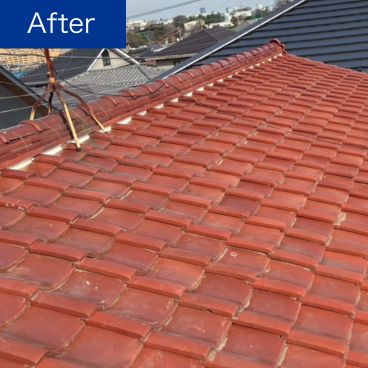 瓦屋根の施工後（ビフォー）｜横浜市保土ヶ谷区 N様邸