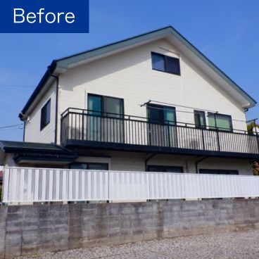 外壁塗装の施工前(ビフォー)|横神奈川県藤沢市 F様邸 外壁塗装の施工前(ビフォー)|横神奈川県藤沢市 F様邸