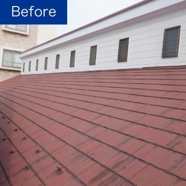 屋根塗装施工前（ビフォー）｜東京都大田区 S様邸