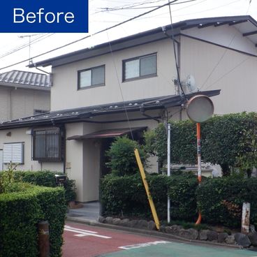 外壁塗装の施工前（ビフォー）｜横浜市泉区 S様邸