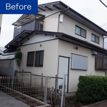 外壁塗装の施工前（ビフォー）｜横浜市泉区 S様邸