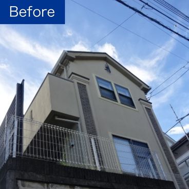 外壁塗装の施工前（ビフォー）｜神奈川県川崎市 K様邸