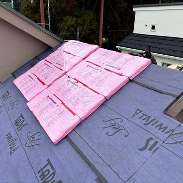 防水シート敷き込み完了｜川﨑市 K様邸