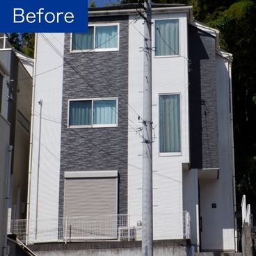 外壁塗装の施工前（ビフォー）｜横浜市港南区 O様邸
