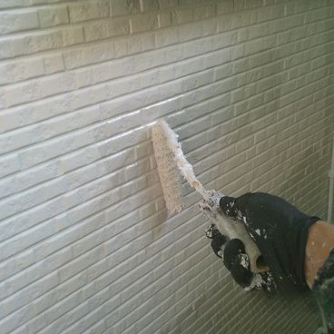 外壁の下〜中塗り｜横浜市港南区 O様邸