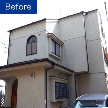 外壁塗装の施工前（ビフォー）｜横浜市港北区 M様邸