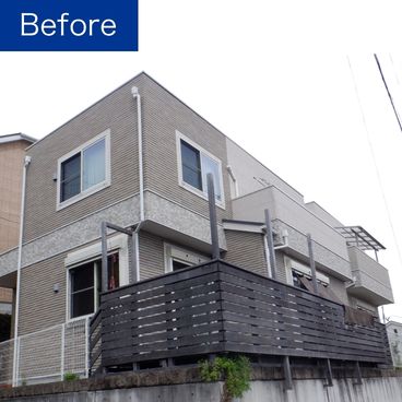 外壁塗装の施工前（ビフォー）｜神奈川県藤沢市 T様邸