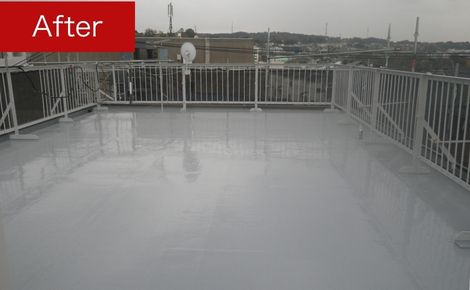 屋上防水の施工後(アフター)|横浜市磯子区 O様邸 屋上防水の施工後(アフター)|横浜市磯子区 O様邸
