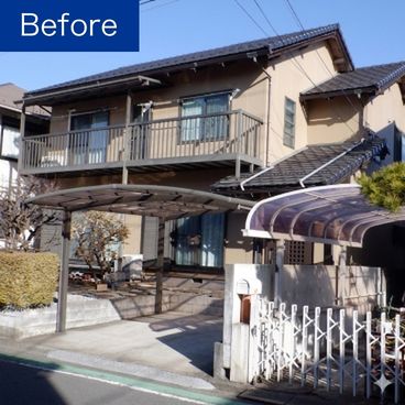 外壁塗装の施工前（ビフォー）｜横浜市戸塚区 F様邸