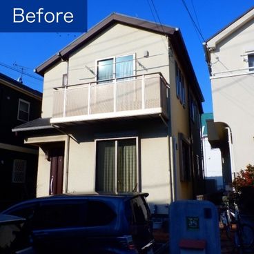 外壁塗装の施工前(ビフォー)|藤沢市 Y様邸