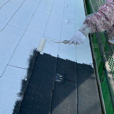 屋根塗装の下塗り|横浜市旭区 I様邸 屋根塗装の下塗り|横浜市旭区 I様邸