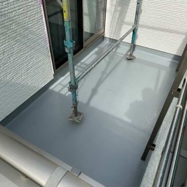 ベランダ床塗装施工後|横浜市旭区 I様邸 ベランダ床塗装施工後|横浜市旭区 I様邸