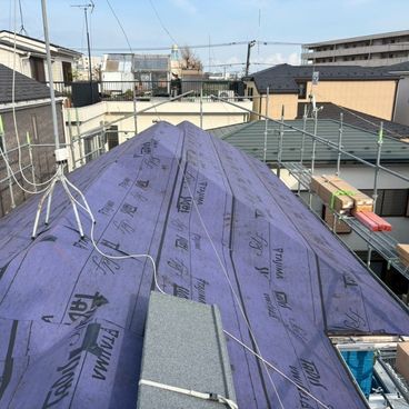 屋根下葺き(防水シート施工)|川崎市幸区 S様邸 屋根下葺き(防水シート施工)|川崎市幸区 S様邸