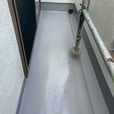 ベランダ床塗装施工後|横浜市中区 M様邸 ベランダ床塗装施工後|横浜市中区 M様邸